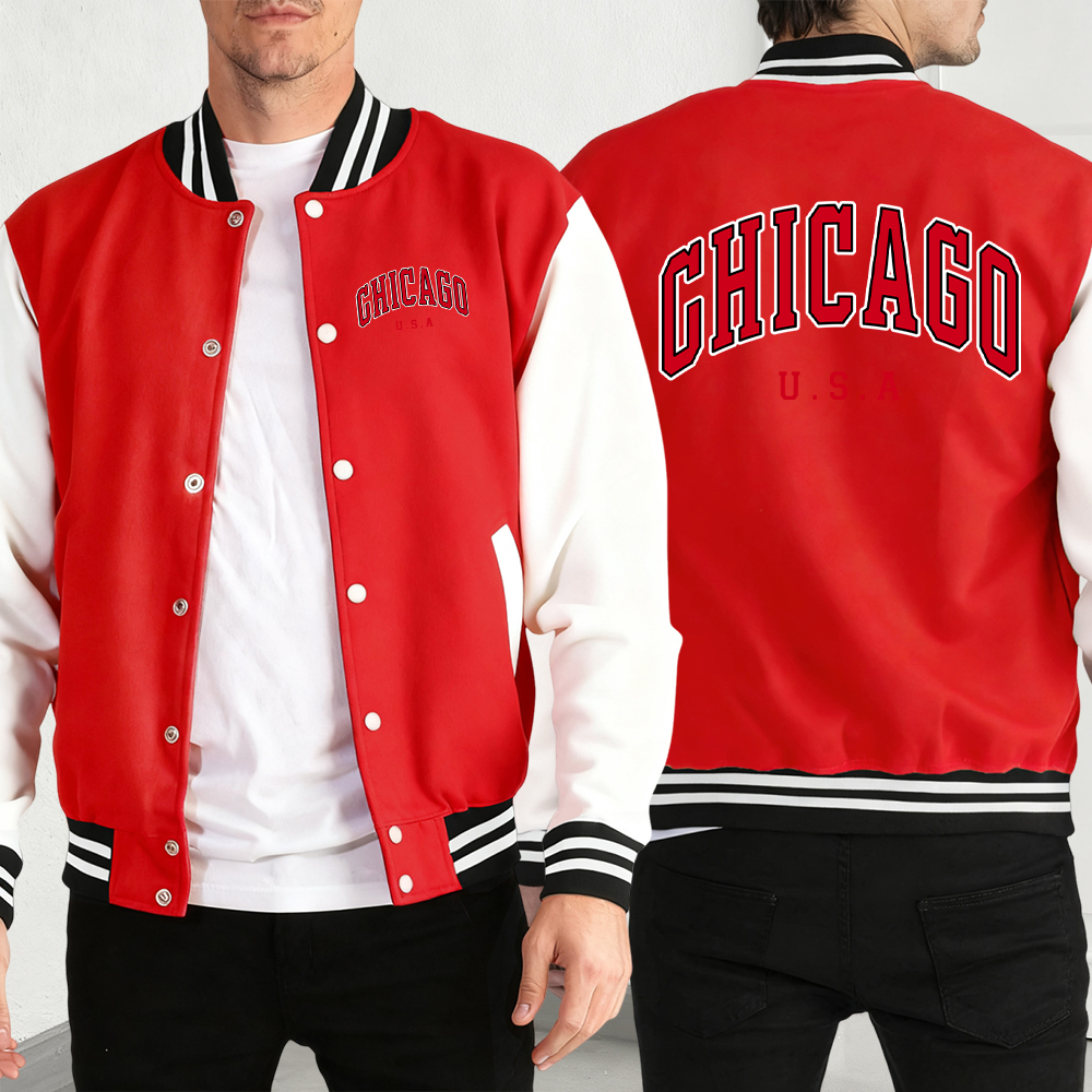 Chicago Usa Words Print Man Co - Street Fashion Chicago recensie en prijs