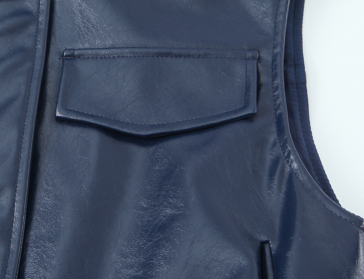 KONDALA 2026 Spring Blue PU Wo - Street Fashion Vest recensie en prijs