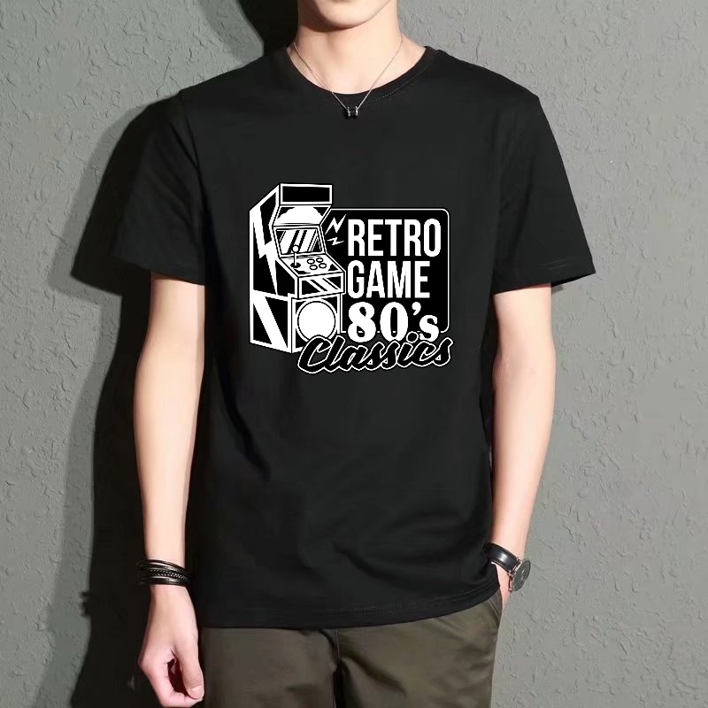 Men's Black Round-Neck Short-S - Street Fashion Game recensie en prijs